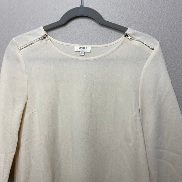 Umgee Cream Pleated Back Shift‎ Dress Size M - Picture 6 of 9